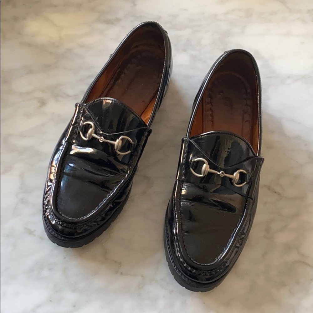 AUTHENTIC Gucci Patent Leather Loafers